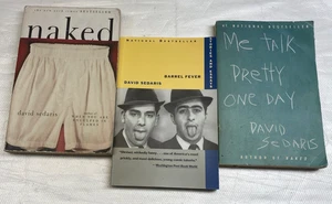 David Sardis 3 Paperbook lot, Barrel Fever, Naked , Me Talk Pretty One Day 8B - Picture 1 of 2