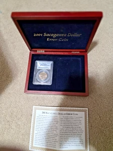 2001-P Sacagawea $1, Mint Error Experimental Rinse, Anti-Tarnish, PCGS MS-66 COA - Picture 1 of 5