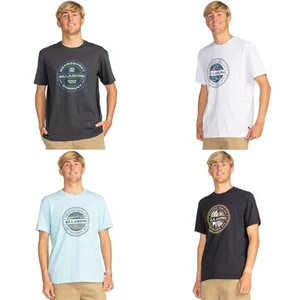 Billabong Mens Rotorfill Short Sleeve Crew Neck Cotton T-Shirt Top Tee - Picture 1 of 9