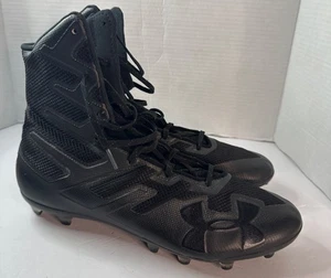 Under Armour Herren Größe 13 hohe Knöchel Fußballschuhe schwarz Leistung sportlich - Bild 1 von 10
