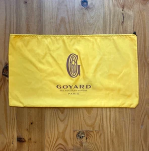 Borsa antipolvere Goyard grande 13 x 23 giallo arancione borsa morbida coulisse logo lusso - Foto 1 di 5
