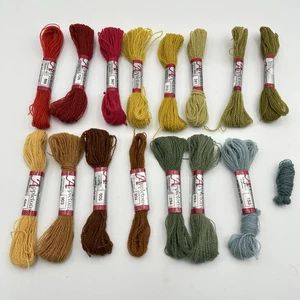 Lote 15 Madeja Bordada Appleton Bros. Ltd. Crewel 100% Lana Hilo Colores Mezclados - Imagen 1 de 11