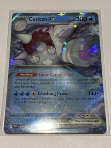 Casi nuevo Pokémon Destined Rivals Cetitan ex 065/182 doble raro - Imagen 1 de 6