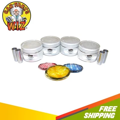 Kit de pistão e anel de motor compatível com 94-99 Hyundai Accent Scoupe 1.5L 12V SOHC - Imagem 1 de 3