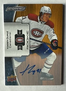 KADEN GUHLE 2022-23 Engrained AUTO Rookie SP on card Autograph RC #189 UD 23/24 - Picture 1 of 2