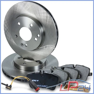 2X DISQUE+PLAQUETTES DE FREIN AVANT POUR MERCEDES CLASSE C W203 S203 180-220 - Photo 1/4