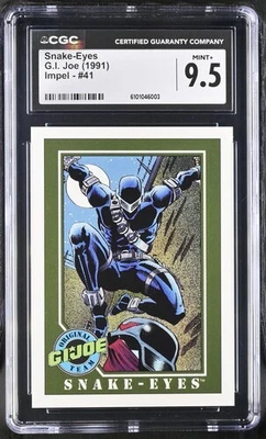CGC 9.5 1991 G.I. Joe Impel Snake Eyes #41 - Image 1 of 2