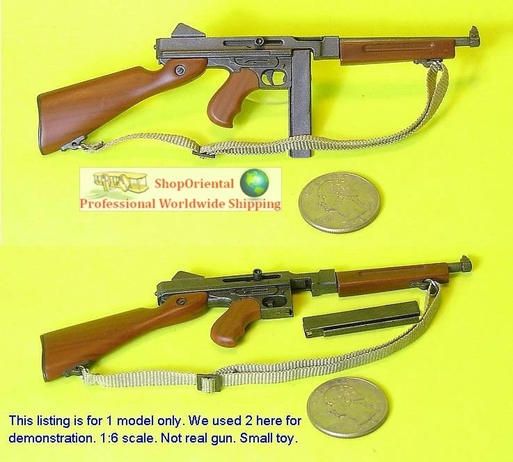 1:6 Scale Figure DRAGON WW2 USMC MARINE THOMPSON SUBMACHINE GUN M1A1 G_S38 - Image 1 of 1