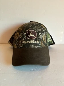 NWT John Deere Leslie Equipment Lynch Camo Strapback One Size - Picture 1 of 4
