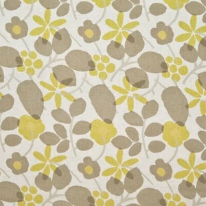 P Kaufmann BURLINGTON Floral MINK Home Decor Linen Drapery Pillow Fabric BTY - Picture 1 of 7