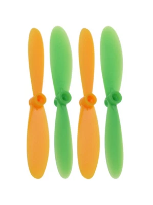 Hubsan X4 H107D Green and Yellow Propeller Blades Props Rotor Set 55mm - Image 1 of 3