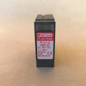 PHOENIX CONTACT PLUGTRAB PT 2+1-S-48DC-ST TYPE 3 SURGE PROTECTION PLUG 2839648 - Picture 1 of 8