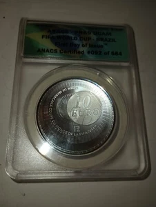 2014 FIFA Cup Brazil 10 Euro PF69DCAM - Picture 1 of 4
