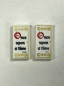 Lego 'Érase una vez' 1x2 Azulejos Decorados Lote de 2 - Imagen 1 de 1