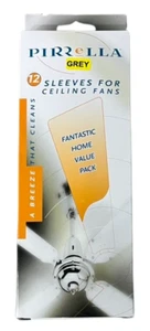 Ceiling Fan Sleeves / Socks Keep your Ceiling Fan Blades Clean 12 Pack GREY - Picture 1 of 1