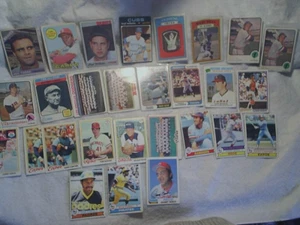 29 1966-1982 TOPPS BASEBALL HOF STAR CARD LOT,Yaz,T.Cobb,Nolan Ryan,Bench,Seaver - Picture 1 of 3