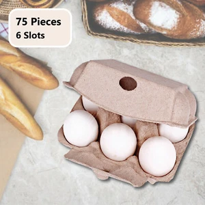 75 pieces x Brand New Natural/Rustic 6s 'Half-Dozens' Egg Cartons - Picture 1 of 12