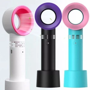 Ventilador sin aspas 360° Mini portátil USB recargable ventilador refrigerador portátil de escritorio  - Imagen 1 de 9