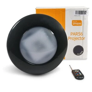 Pool Unterwasser Scheinwerfer LED RGB mit FB + Frontring Anthrazit PAR56 1300lm - Bild 1 von 8