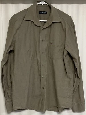 Casa Moda Long Sleeve Button Up Shirt Men’s Medium Beige.   8952 - Image 1 of 3