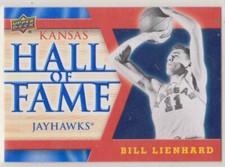 2013 Upper Deck University of Kansas Hall of Fame Bill Lienhard #HOF8