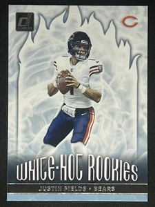 JUSTIN FIELDS 2021 Panini Donruss White Hot Rookies Insert Rookie RC | Bears - Picture 1 of 2