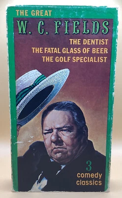 The Great W.C. Fields 3 Comedy Classics VHS 1986 release  **Buy 2 Get One Free** - Image 1 of 3