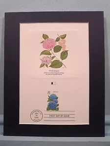 Onorare Fiori - Il Primo Giorno Copertina del Timbro Fiore Ortensia - Foto 1 di 1