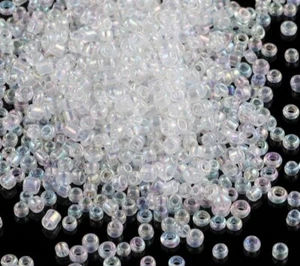 30g 3mm Spacer Glass Seed Beads AB Rainbow Seed Beads For Handmade Jewelry - Picture 1 of 1