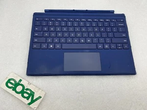Microsoft 1725 Type Cover Blue for Surface Pro 3 4 Backlit Keyboard Free S/H - Picture 1 of 8