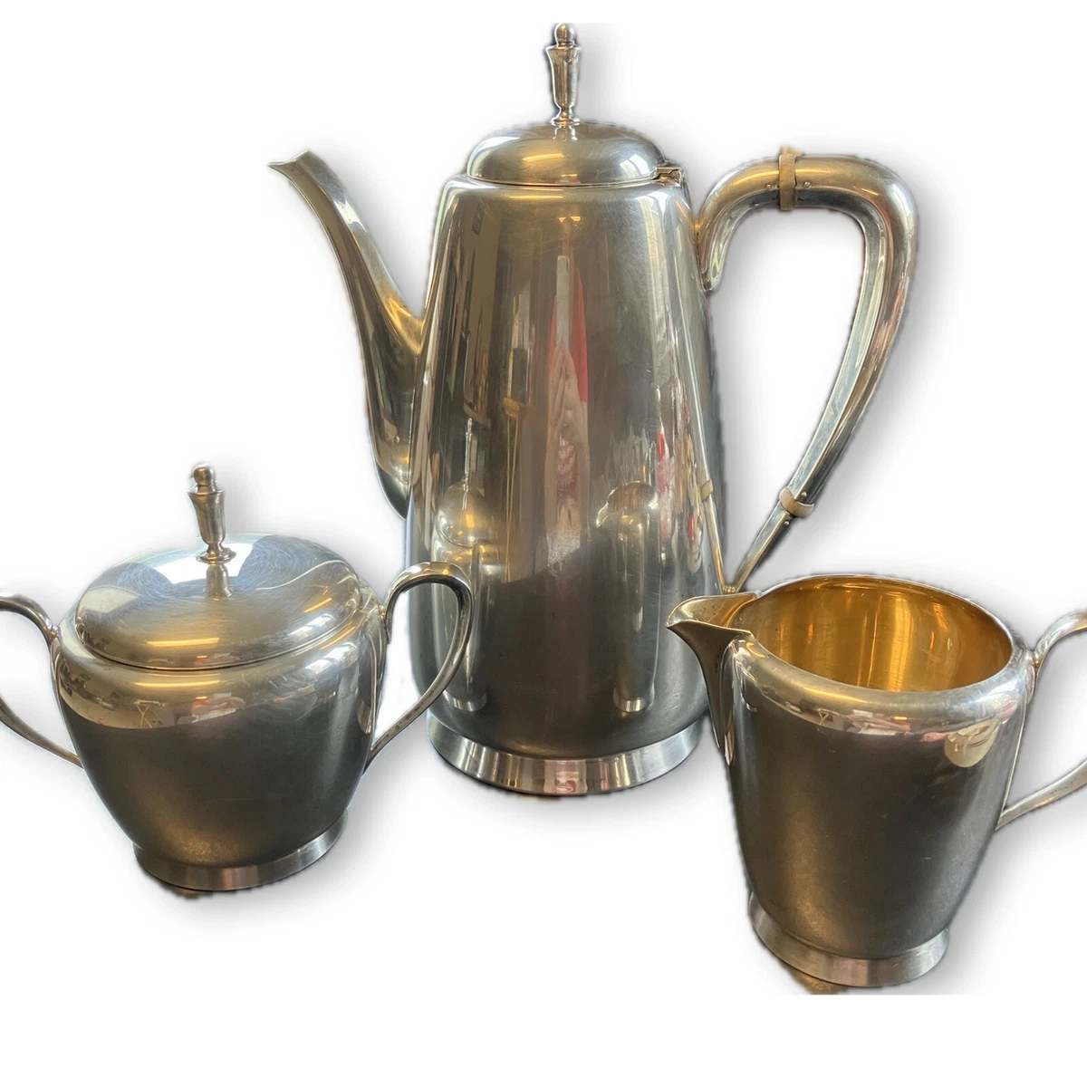Reed & Barton Antique US Sterling Silver Teapots, Coffee Pots