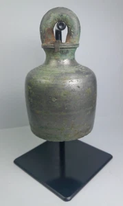 Ayutthaya Period Bronze Temple Bell with Silver Gilding - 16th-18th Century - Picture 1 of 7