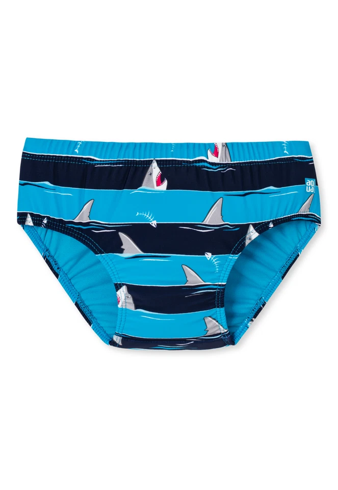 SCHIESSER Baby Jungen AQUA Badewindel Badeslip Capt´n Sharky Windelslip - Bild 1 von 1