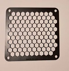 MADE IN USA!! 120mm Fan Grill Ultra Thin Ultra Flow Honeycomb Low Profile - Picture 1 of 3
