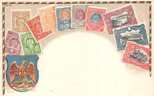 POSTCARD STAMP CARD MEXICO ( EMBOSSED ) - Foto 1 di 2