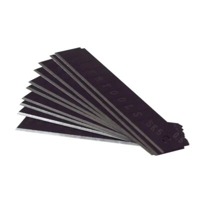 50 St. Abbrechklingen 18 mm scharf Cutterklingen Abbrechklingen schwarz SK5 - Bild 1 von 3