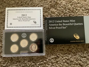 2012 US MINT AMERICA THE BEAUTIFUL QUARTERS SILVER PROOF SET GEM MINT COINS - Picture 1 of 8