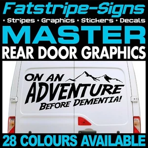 passend für RENAULT MASTER ADVENTURE BEFORE DEMENZ CAMPER VAN AUFKLEBER GRAFIKEN - Bild 1 von 2
