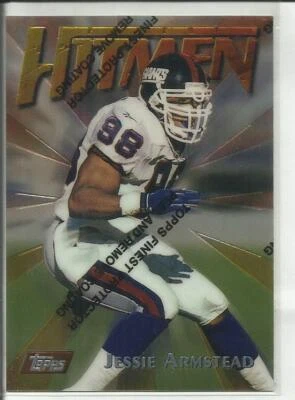 1997 Topps Finest #42 Jessie Armstead New York Giants Hitmen - Image 1 of 2