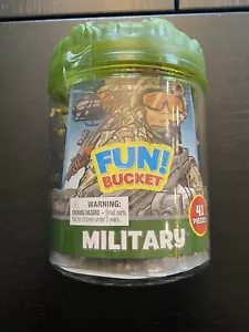 Fun Bucket Army Military Theme✅Plastic Mini Army Men, Landscape Pieces✅41 Pieces - Picture 1 of 7