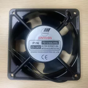 1PCS New JINYUDA FD1238A2HSL Axial Cooling Fan 12038 220V-240V 0.08A 12CM 2Pin - Picture 1 of 1