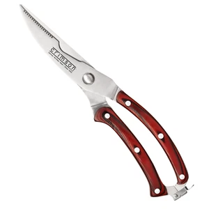 Ergo Chef CRIMSON Heavy Duty Poultry Shears with G-10 Handle German Stainless - Picture 1 of 7