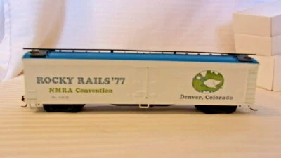 HO Scale Athearn, Rocky Rails '77 NMRA Convention Box Car, White, #7-19-77 Built - Image 1 of 4