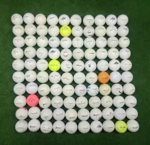100 Stück gebrauchte Golfbälle sortiert alle Marken Qualitäten wie abgebildet - Bild 1 von 2