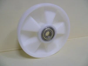 Polyamid Rad 200 mm mit Edelstahl Kugellager 6204zz,  Inox Rad - Bild 1 von 1