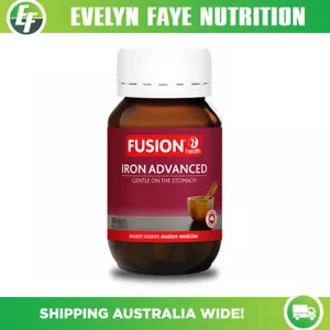 FUSION HEALTH Iron Advanced - 30 Tablets | Iron Glycinate - Picture 1 of 2