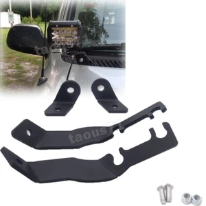 FIT 95-04 Toyota Tacoma Work LED LIGHT POD UPPER HOOD A-PILLAR CUSTOM BRACKETS - Bild 1 von 2