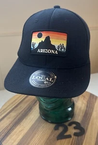 NWOT ARIZONA BLACK SNAPBACK ADJ HAT W/SCENIC PATCH. NEVER WORN. E23 - Picture 1 of 3
