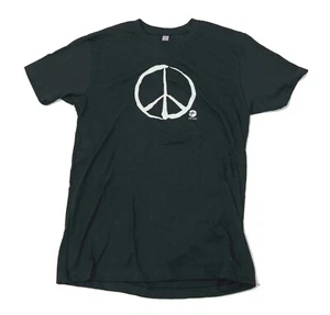 Black Peace Sign Men's  Tee Shirt Men's Small - Picture 1 of 5