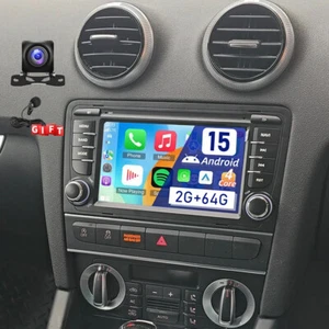 7" Autoradio Für Audi A3 S3 RS3 8P 8V Apple Carplay Android 15 GPS SWC Navi KAM+ - Bild 1 von 12
